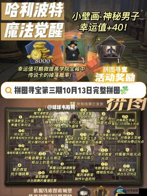 哈利波特魔法觉醒寻宝攻略：拼图线索10.13全面解析